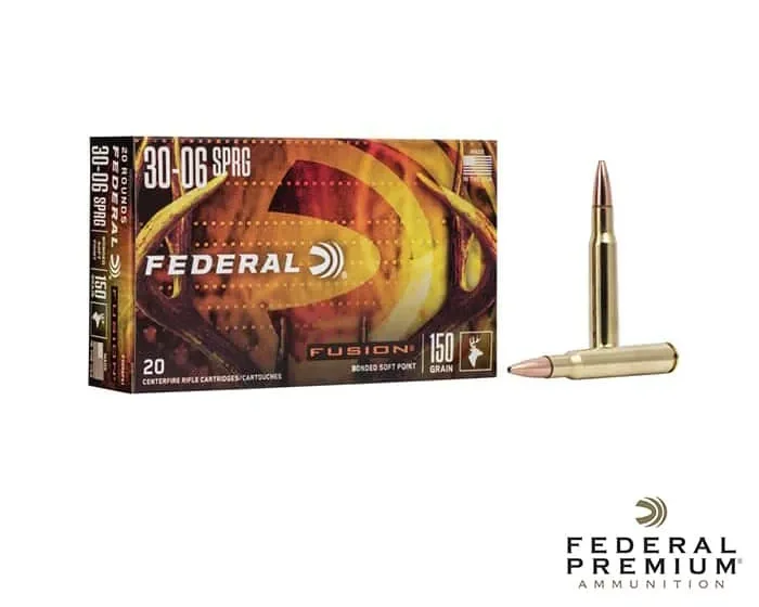 Federal Fusion .30-06 Springfield 150gr. SP (20rds & 200rds)