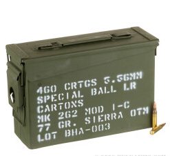 460 Rounds of 5.56x45 Ammo by Black Hills Ammunition in Ammo Can - 77gr OTM Mk 262 MOD 1-C
