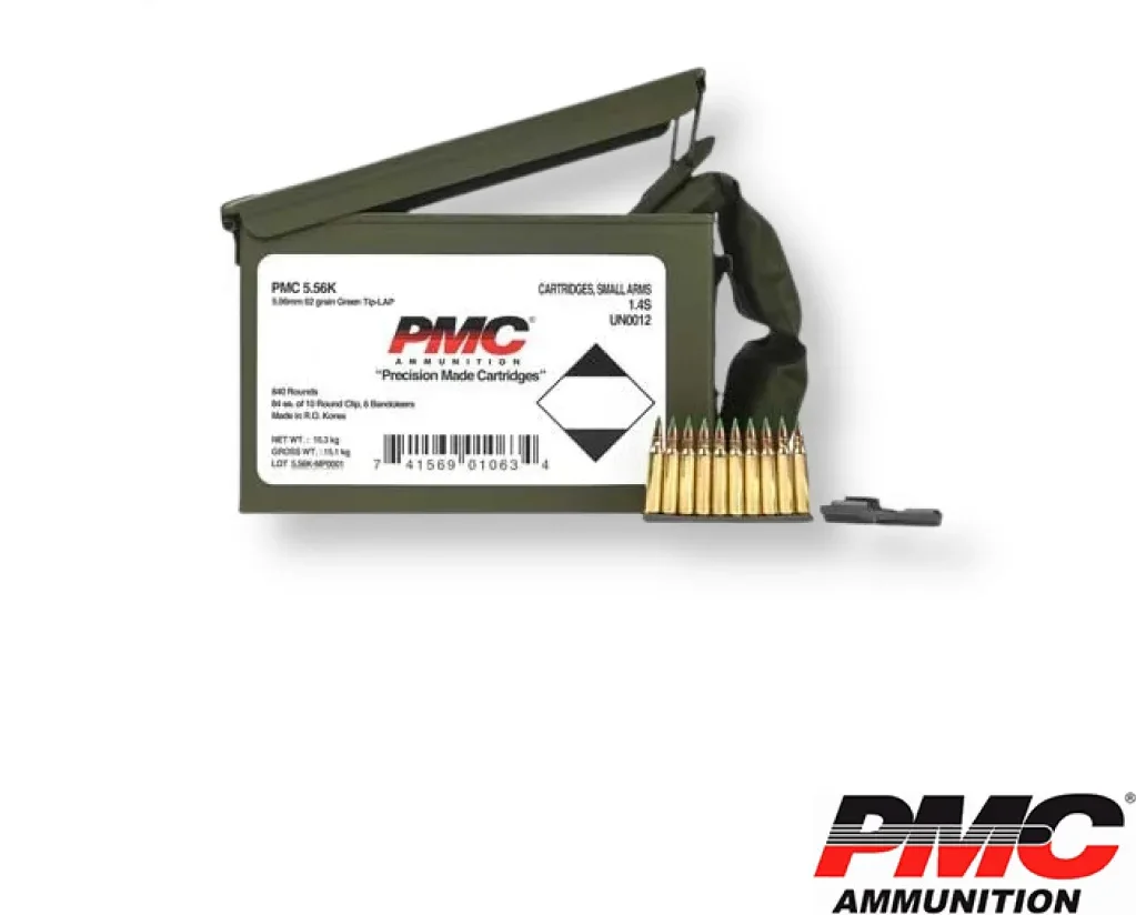 PMC X-Tac 5.56 NATO 62gr. LAP Green-Tip (840rds & 1000rds)